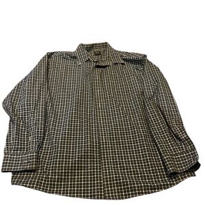 #131 (3)JosABank”Traveler”Men’s XXL long & short sleeve button up plaid shirt